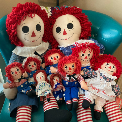 27. Raggedy Ann & Andy Dolls