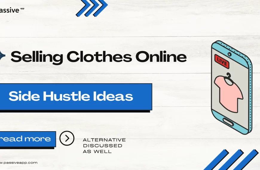 Selling clothes online side hustle ideas